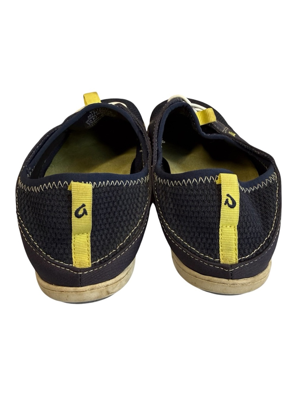 OLUKAI Nohea Moku Boys Youth Size 5 Navy Mesh Boat Shoes Sneaker Comfort - Picture 4 of 8